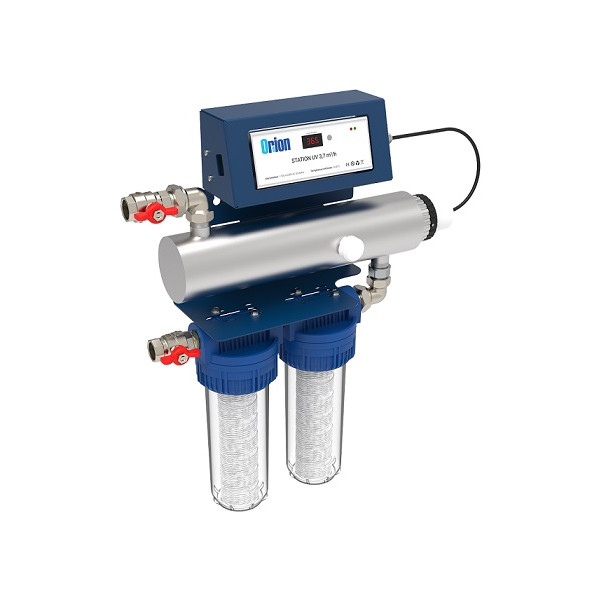 Mini station UV de traitement eau de pluie avec ampoules UV 11W